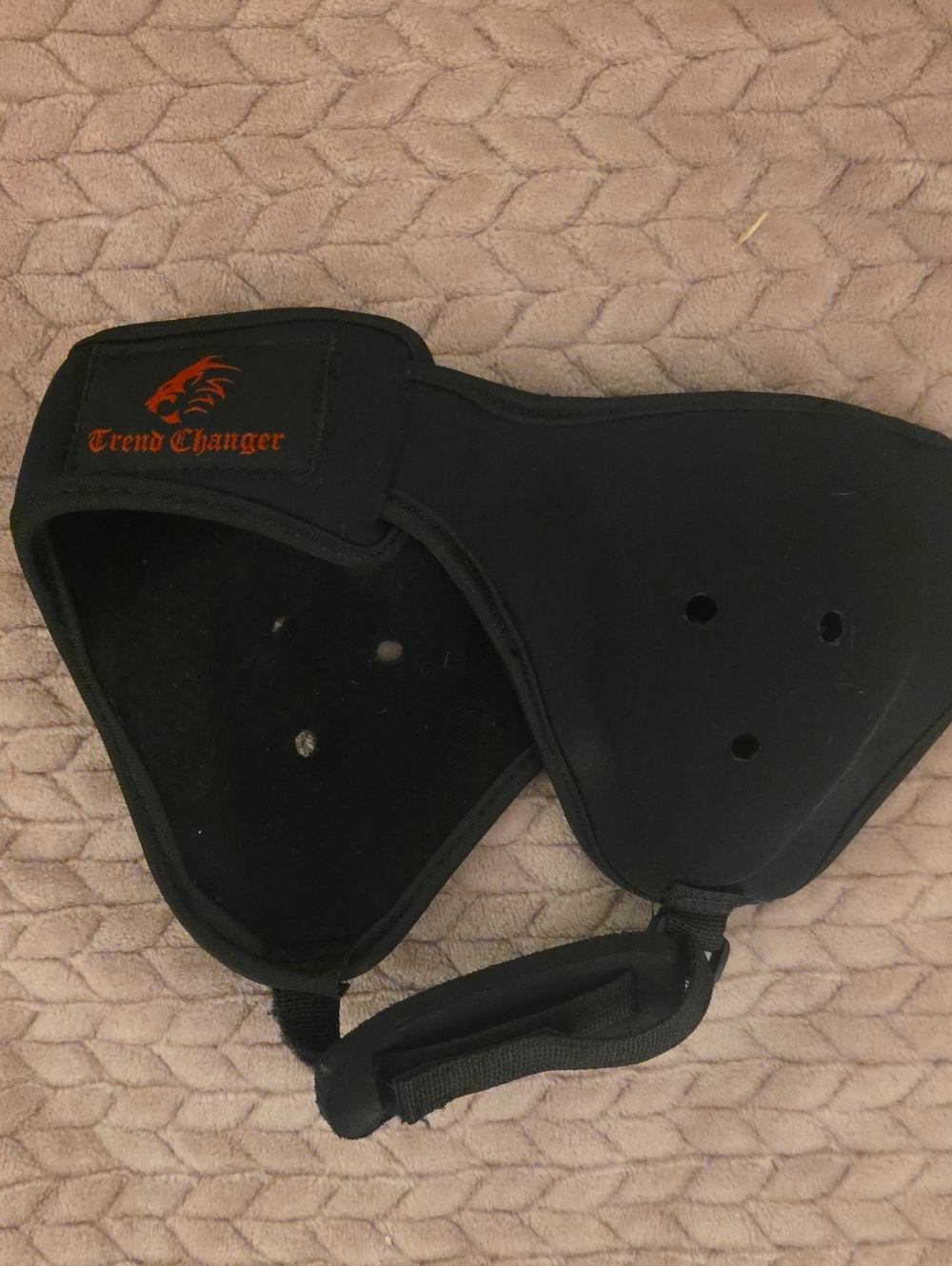Kids Black Neoprene Wrestling Head Gear with Breath Vents